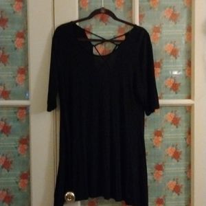 Crisscross skater dress